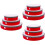 9St Handtrommel Kind Speelgoed Rood, Interactieve Muzikale Handbel 6