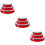 9St Handtrommel Kind Speelgoed Rood, Interactieve Muzikale Handbel 9