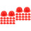 80St Mini Bouwhelmen Rood Plastic Voor Pet En 6