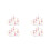 4Sets Roze Displayhouder Acryl Met Magnetische Oefenstand 6