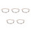 5Pz Boho Con Perline in Legno Corda Intrecciata Marrone 6