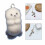 4/8 Pack Charm 3D Soft Otters Pendants Flocking-       8 3
