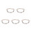 5Pz Boho Con Perline in Legno Corda Intrecciata Marrone 3