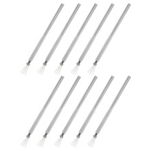 20Pz Nail Art Acciaio Manicure Argento