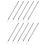 20Pz Nail Art Acciaio Manicure Argento 1