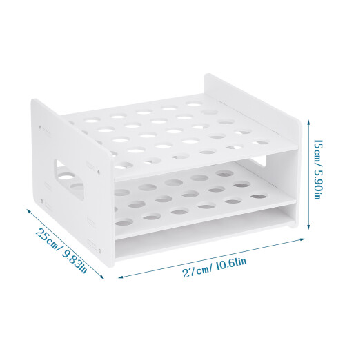 6Pz Porta E Provette Legno Bianco Scrivania 1