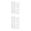 20Pz Nail Art Acciaio Manicure Argento 6