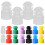 200Pz Tappi in Per Laboratorio Provette Colorate 1