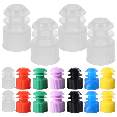 200Pz Tappi in Per Laboratorio Provette Colorate