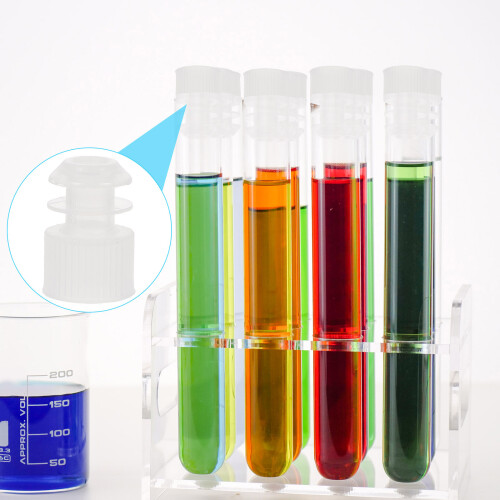 200Pz Tappi in Per Laboratorio Provette Colorate 1