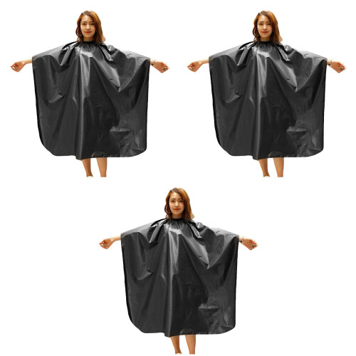 3Pz Mantelle Nere in Materiale Morbido E Impermeabile 2