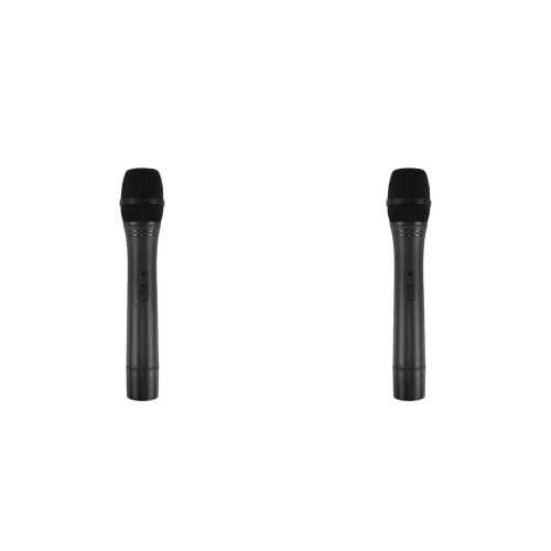 2Pièces Microphone Simulation Plastique Noir Jouet Enfant Pour Scène 2