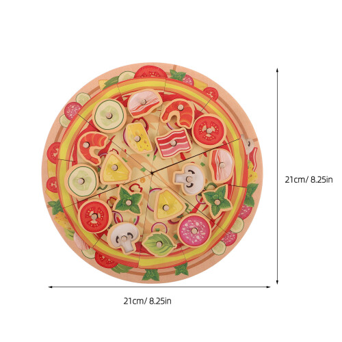 Pizza De Brinquedo Colorido Para Cozinha Infantil 1