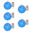 5Conjuntos Educativo Bola Tabuleiro Face Colorido 11