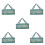 5Pcs Space-Saving Foldable Hanging Drying Rack Mesh Net for Home Use 9