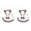2Conjuntos Conjunto Fantasia Leopardo Com Tiara E 9