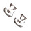 2Conjuntos Conjunto Fantasia Leopardo Com Tiara E 3