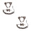 2Conjuntos Conjunto Fantasia Leopardo Com Tiara E 4