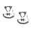 2Conjuntos Conjunto Fantasia Leopardo Com Tiara E 7