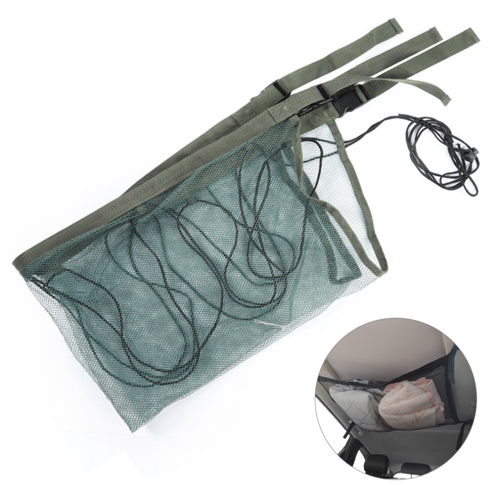 Car Ceiling Cargo Net Pocket, High Quality Car Roof Storage Organizer Double Mesh Bag For Van Suv Jeep Interior Organization, Durable Lightweight Hang 9463374027096