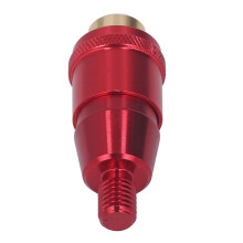 Compact Universal Fishing Rod Pod Connector - 8mm Anti-Rust Red