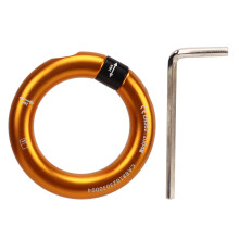 Seamless Forged Safety Equipment, Aluminum Rappel Rings For Multi-directional Load-bearing Capability, High Strength Climbing Accessories For Outdoor