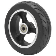 Rubber Solid Tire for Electric Scooters, 6 Inch Alloy Rim with No Inner Tube Flat-Free Design, Durable Wear Resistant Tires Featuring Shock