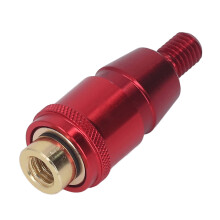 Adaptateur de tête en filet rouge 8 mm – Anti-renversement & Joint universel