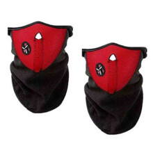 Maschera protettiva integrale in neoprene versatile per esterni, copertura per il viso in pile termico, antivento e antipolvere per sci, snowboard,