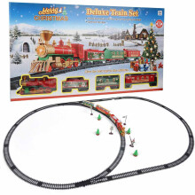 Electric Train Race Track Playset for Kids, Bluetooth Electric Model Train with Remote Control Locomotive, HO Gauge Railway Set with Sound & Lighting