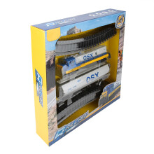 Electric Train Race Track Playset for Kids, Bluetooth Electric Model Train with Remote Control Locomotive, HO Gauge Railway Set with Sound & Lighting