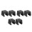 Billiards Snooker Cue Clips, Quality Plastic With Durable Lightweight Construction, Space Saving Solution For Your Game Room (6pcs) 6