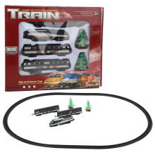 Set de joacă cu pistă de curse cu tren electric pentru copii, trenuleț electric Bluetooth cu locomotivă cu telecomandă, set de cale ferată cu