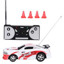 Electric Sport Racing Car Mini Size, Digital Plug Ready Rechargeable Battery Wireless Remote Control Car with Working LED Headlights, Full Function Re