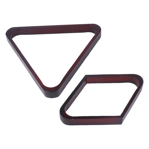 Acessórios de bilhar em estilo vintage, suportes para bolas de bilhar em madeira maciça, compatíveis com bolas de 2-1/4 polegadas, bordas 1
