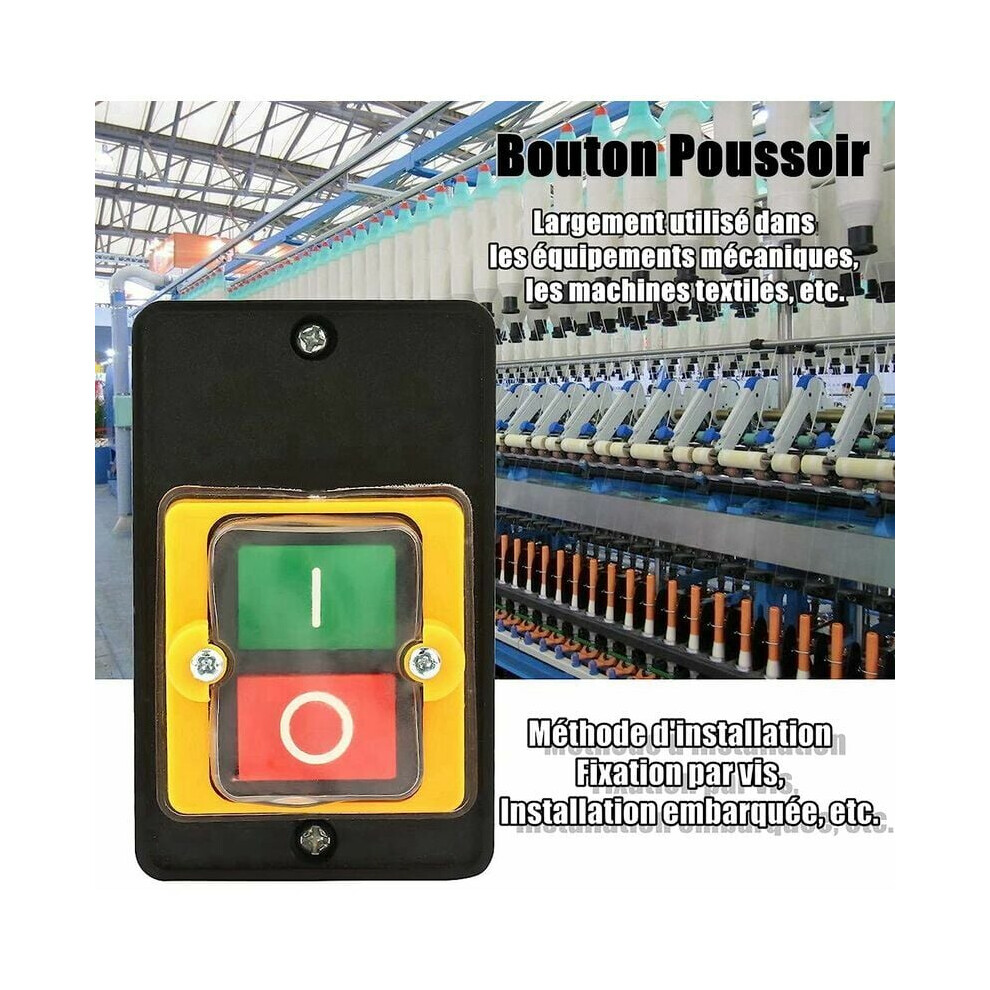 High-Performance Switch, Self-Locking On Off Pushbutton, Motor Control Solution For Industrial Applications, Waterproof And Dustproof Performance, 9169997245724