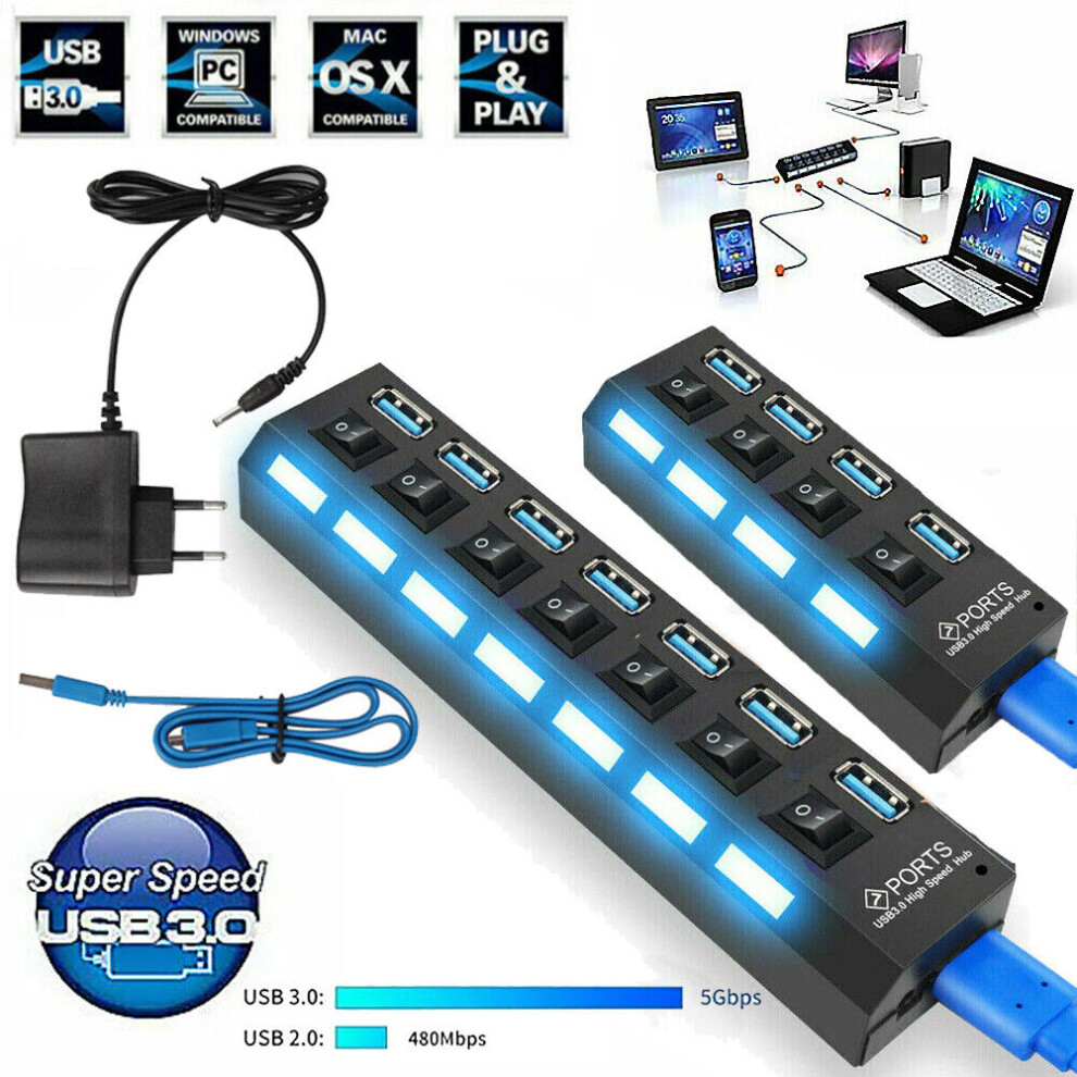 Superspeed Usb 3.0 Hub, Enhance Your Connectivity With Up To 5Gbps Data Transfer And Exclusive Protection System 9169997245533