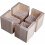 Unique Grain Pattern Furniture Risers, Wooden Risers With Solid Wood Construction, Square Bed Risers For Extra Height And Underbed Storage 1
