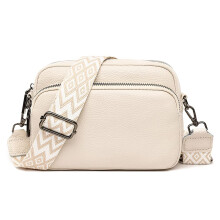 Alsidig crossbody-pung til kvinder, vidunderlig gaveidé med trendy og elegant design, tredobbelt rumorganisering, justerbar rem til