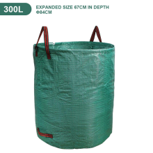 Reusable Leaf Waste Container, Gardening Bags For Lawn Yard With Durable Pp Fabric And Pe Coating Water Resistant