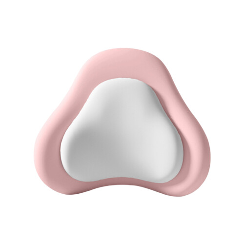 Comfortable Memory Foam Lumbar Pillow Office-Pink and gray