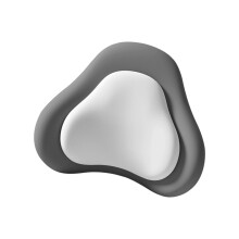 Comfortabel Memory Foam Lumbale Kussen Bureaustoel-Dubbel grijs