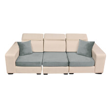 3er- und 2er-Abdeckungskombination für Sofas, einfach-Hellgrau