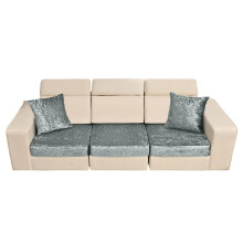 Pack of 5 Easy Installation Sofa Cover Set Universals-Dark Grey
