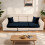 Pack of 5 Universals Elastic Sofa Cover Set with Quick-Black 3