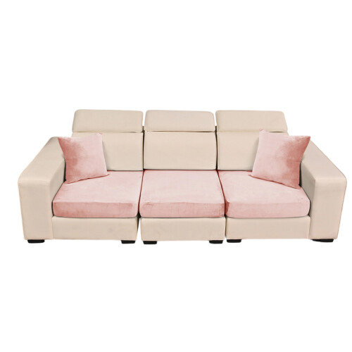5er-Pack, einfach zu installierendes Sofabezug-Set,-Rosa