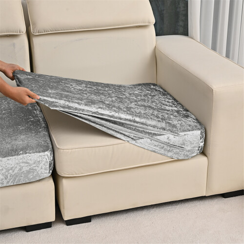 Pack of 5 Stretchable Sofa Cover for Most Types with-Light Grey 2