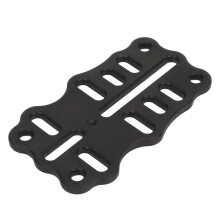 Schwarze Nylon-Beinverlängerungsplatte mit Schnellverschluss- und Freigabesystem
