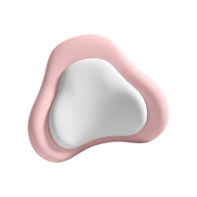 Coussin de dos en mousse à mémoire de forme haute-Rose et gris