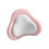 Coussin de dos en mousse à mémoire de forme haute-Rose et gris 1
